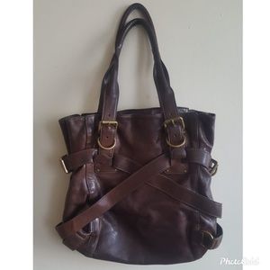 KOOBA Large Leather Boho Bag